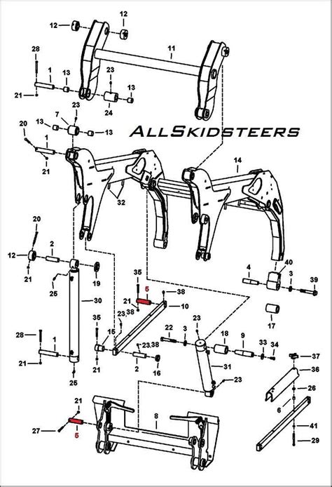 bobcat s185 bumper parts